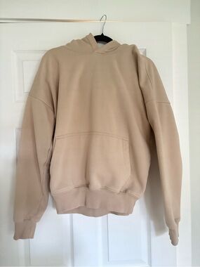 Hours Drop Shoulder Hoodie- Sand
